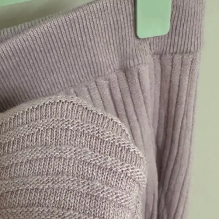 [BUNJANG] Viscose Blend Pink Knit Long Skirt / [새상품] 비스코스 핑크 니트 롱스커트 A라인