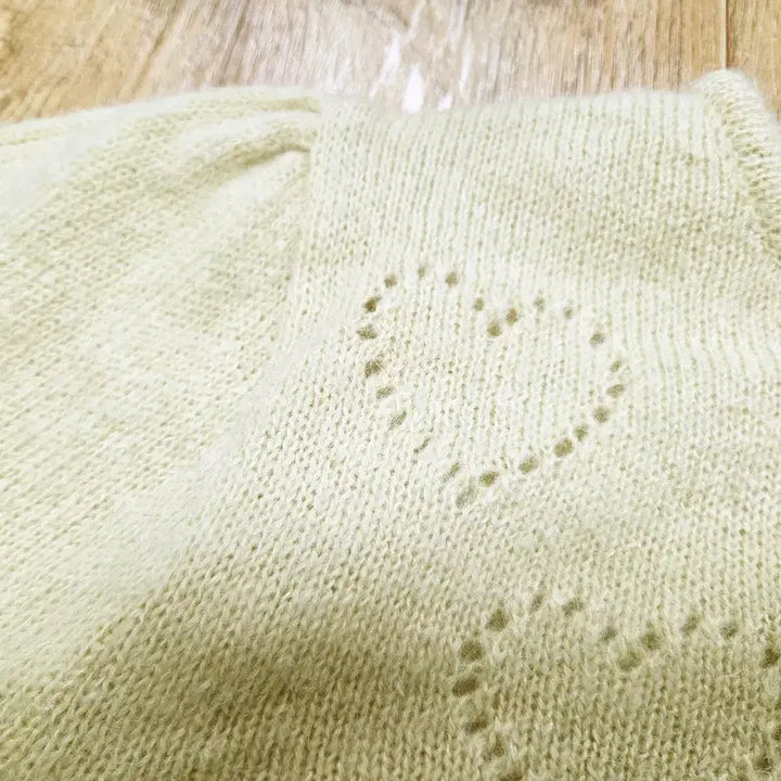 [BUNJANG] Peterandwendy Heart Pattern Cardigan / 피터앤웬디(peterandwendy) 하트 뿅뿅가디건 프리사이즈 새상품
