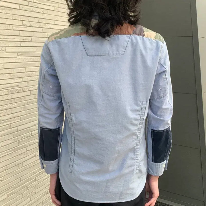 [BUNJANG] Junya Watanabe x Brooks Brothers Patchwork Camo Patch Shirt / 준야 와타나베 x 브룩스 브라더스 패치워크 셔츠