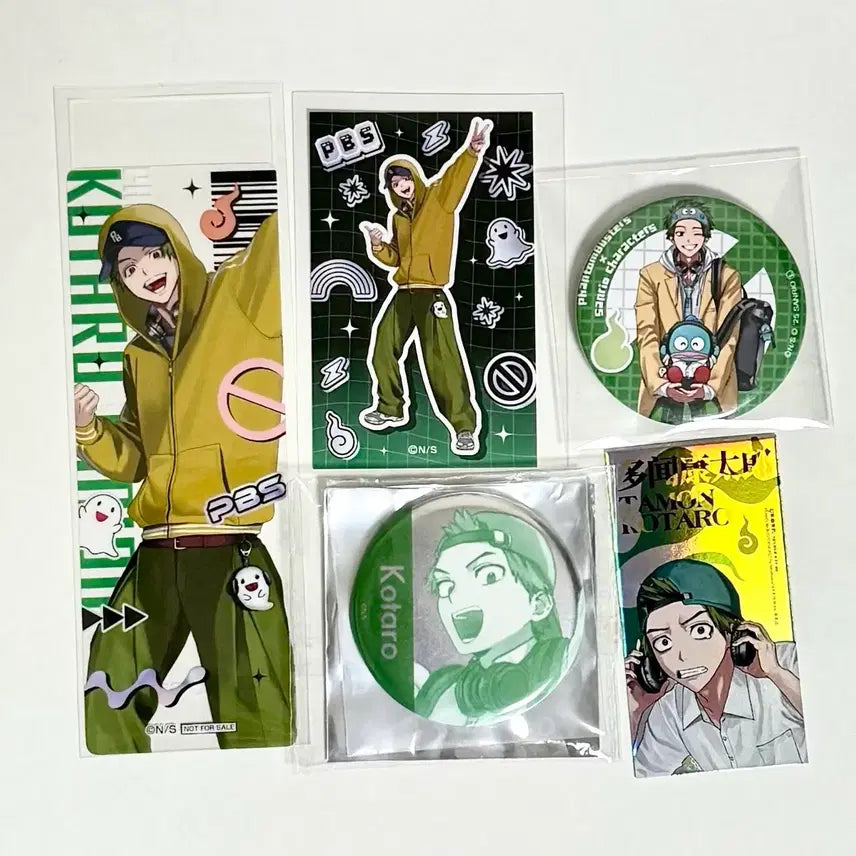 [BUNJANG] Fanverse Phantom Busters Tamon Can Badge Photocard Bundle Set / 팬버스 팬텀버스터즈 타몬 캔뱃지 포카 세트