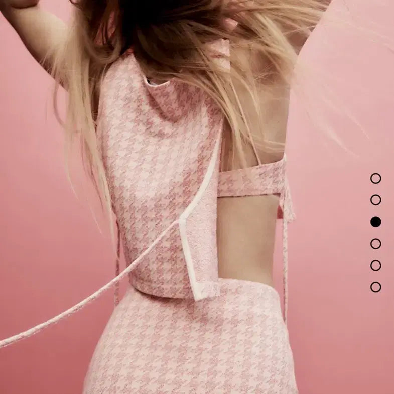 [BUNJANG] ZARA Houndstooth Skort (Pink) - Size S / 자라 하운드투스 치마바지 (핑크)