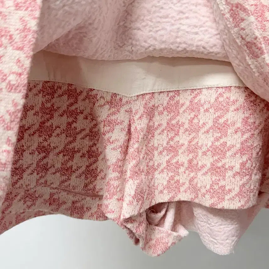 [BUNJANG] ZARA Houndstooth Skort (Pink) - Size S / 자라 하운드투스 치마바지 (핑크)