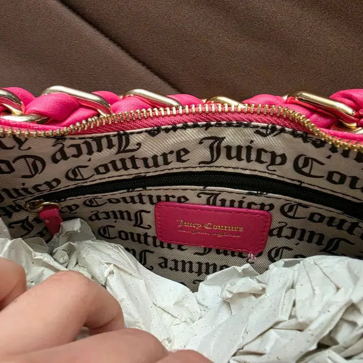 [BUNJANG] Juicy Couture Pink Chain Shoulder Bag / 오늘만)쥬시꾸뛰르 핑크 체인 숄더백 새상품