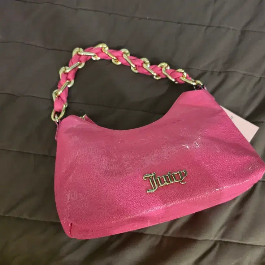[BUNJANG] Juicy Couture Pink Chain Shoulder Bag / 오늘만)쥬시꾸뛰르 핑크 체인 숄더백 새상품