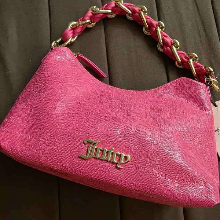 [BUNJANG] Juicy Couture Pink Chain Shoulder Bag / 오늘만)쥬시꾸뛰르 핑크 체인 숄더백 새상품