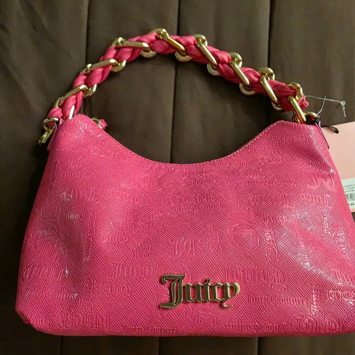 [BUNJANG] Juicy Couture Pink Chain Shoulder Bag / 오늘만)쥬시꾸뛰르 핑크 체인 숄더백 새상품