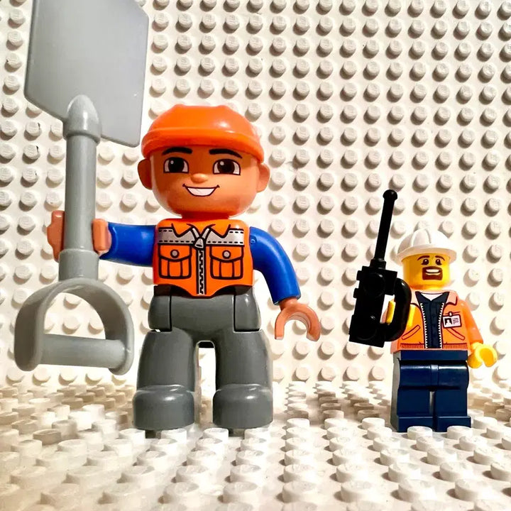 [BUNJANG] Lego Construction Worker Bundle Set / 레고 건설 노동자 피규어 3종일괄