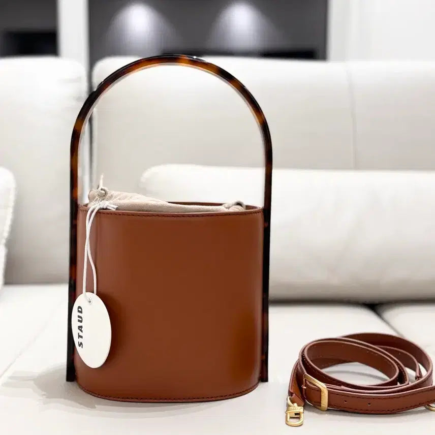 [BUNJANG] Staud Brown Bucket Bag / (새상품) 스타우드 안소희가방 브라운 버킷뱃