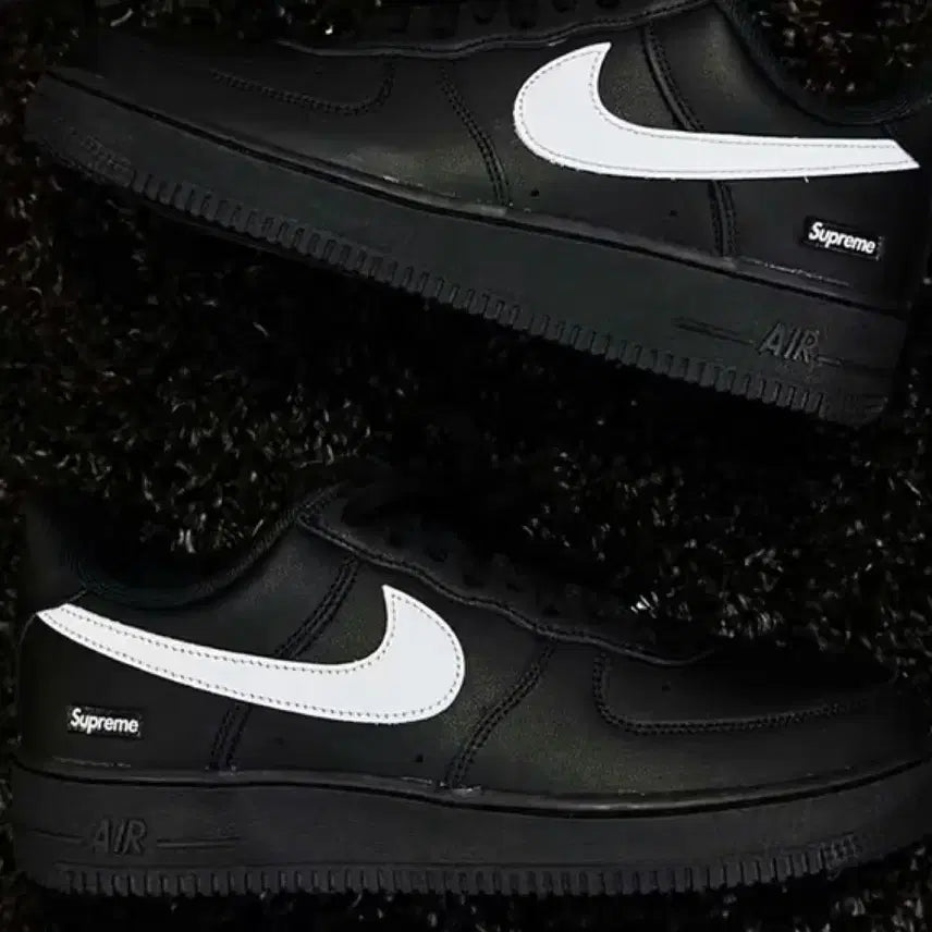 [BUNJANG] Nike x Supreme Air Force 1 Low Black / 나이키 x 슈프림 에어 포스 1 로우 블랙 NIKE SUPREME AIR