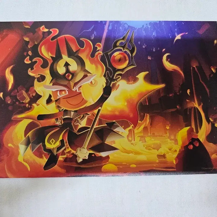 [BUNJANG] Cookie Run Kingdom Fire Spirit Cookie Postcard / 쿠키런 킹덤 쿠킹덤 불꽃정령 쿠키 엽서 불정
