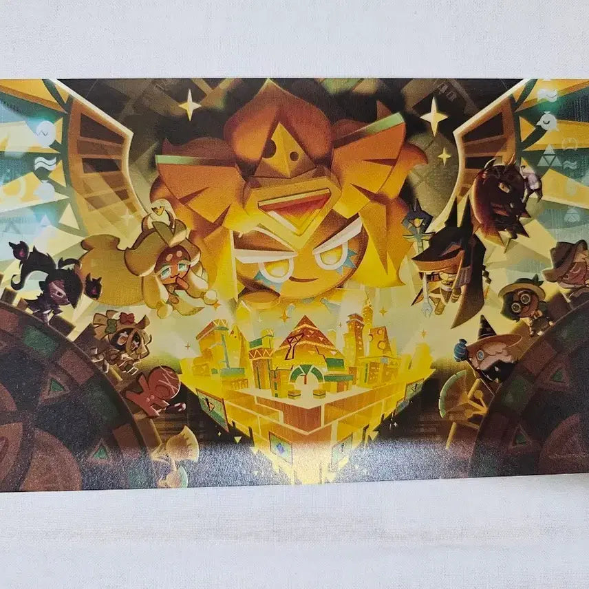 [SOLD OUT] 쿠키런 킹덤 쿠킹덤 골드치즈 쿠키 엽서 골치