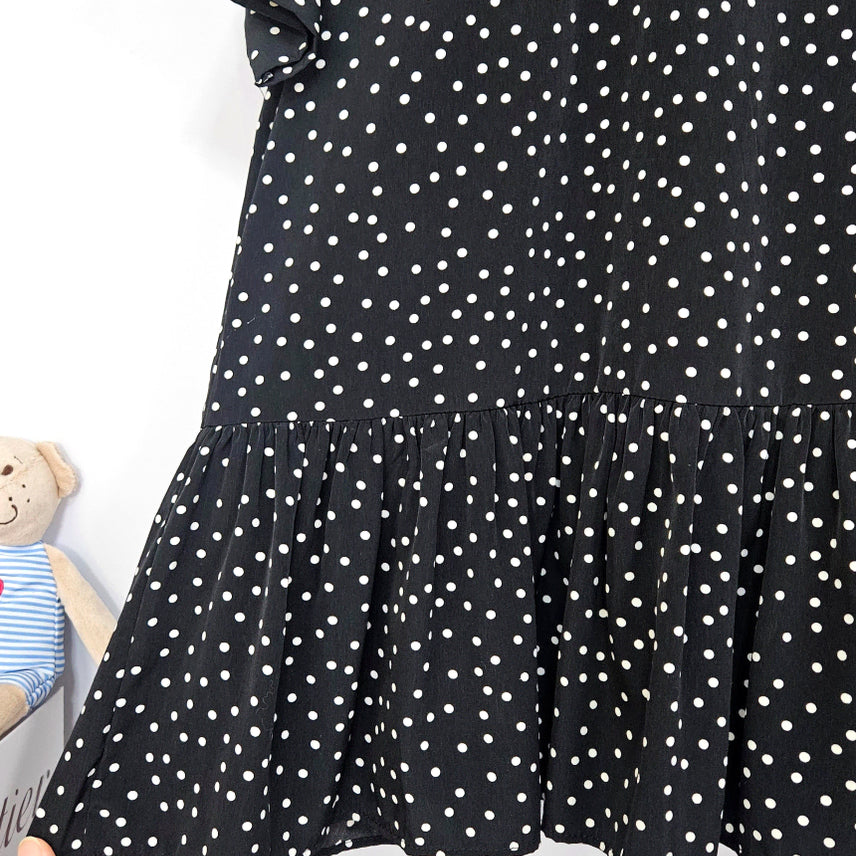 [BUNJANG] Here Dingdong Dot Frill Midi Dress / 딩동 :) 도트 프릴 미디원피스