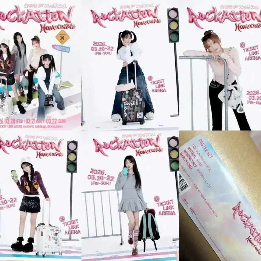 [BUNJANG] QWER Rockaction Poster Set / QWER Rockaction 포스터 세트