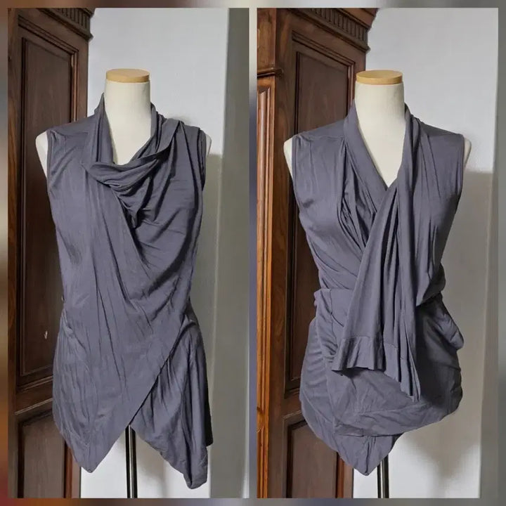 [BUNJANG] Rick Owens Drape Vest / 미사용/릭오웬스/드레이프 베스트/40