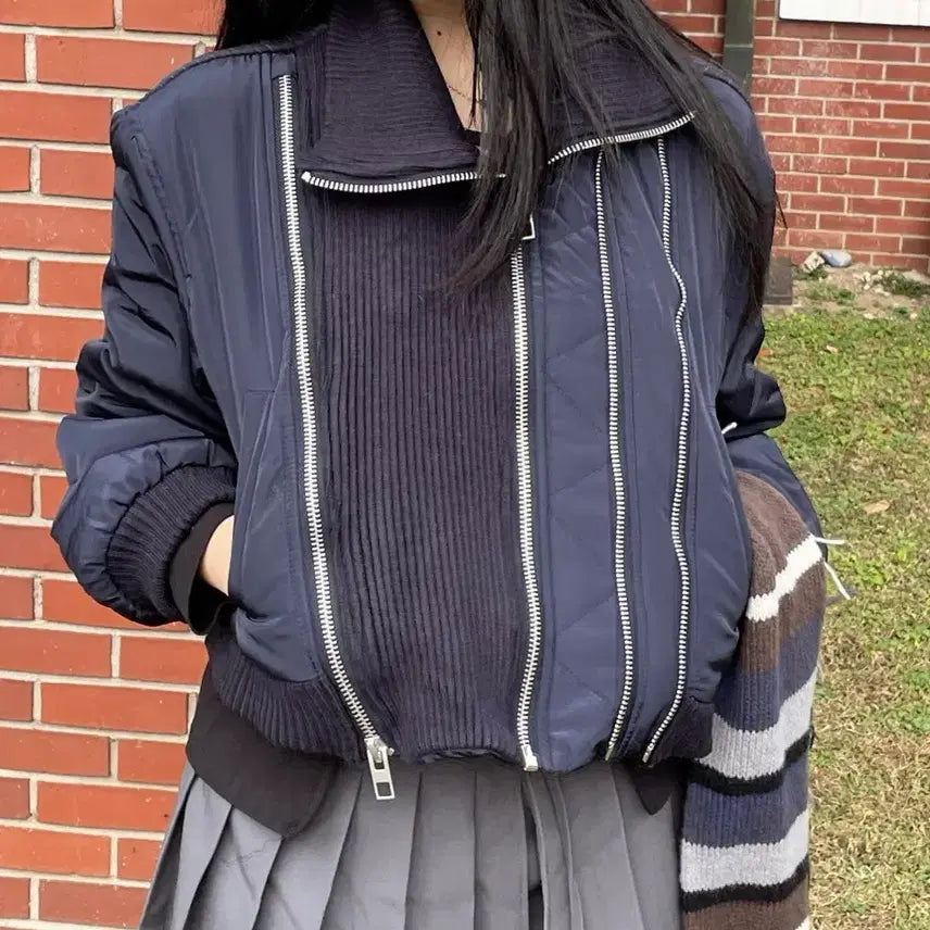 [BUNJANG] Dot.B.Dot Knit Padded Jacket / 닷비닷 니트 패딩 자켓