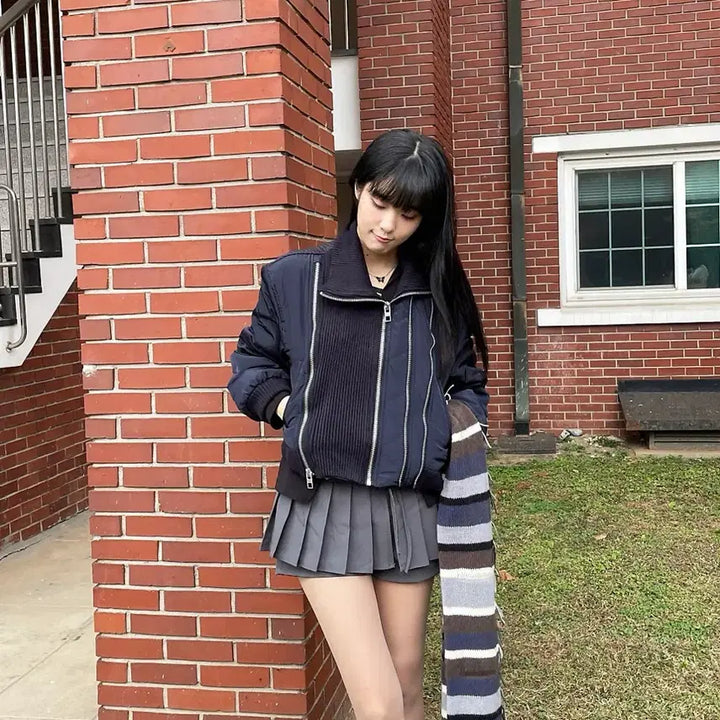 [BUNJANG] Dot.B.Dot Knit Padded Jacket / 닷비닷 니트 패딩 자켓
