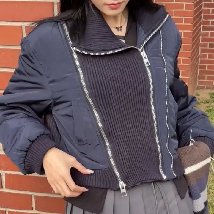 [BUNJANG] Dot.B.Dot Knit Padded Jacket / 닷비닷 니트 패딩 자켓