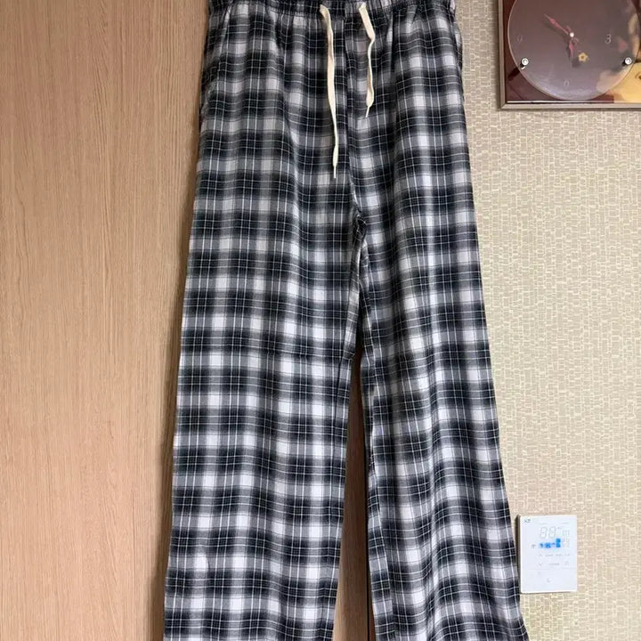[BUNJANG] Unisex Checkered Pants / 새상품 한여름까지도 가능한 얇은면100% 체크바지 남여공용