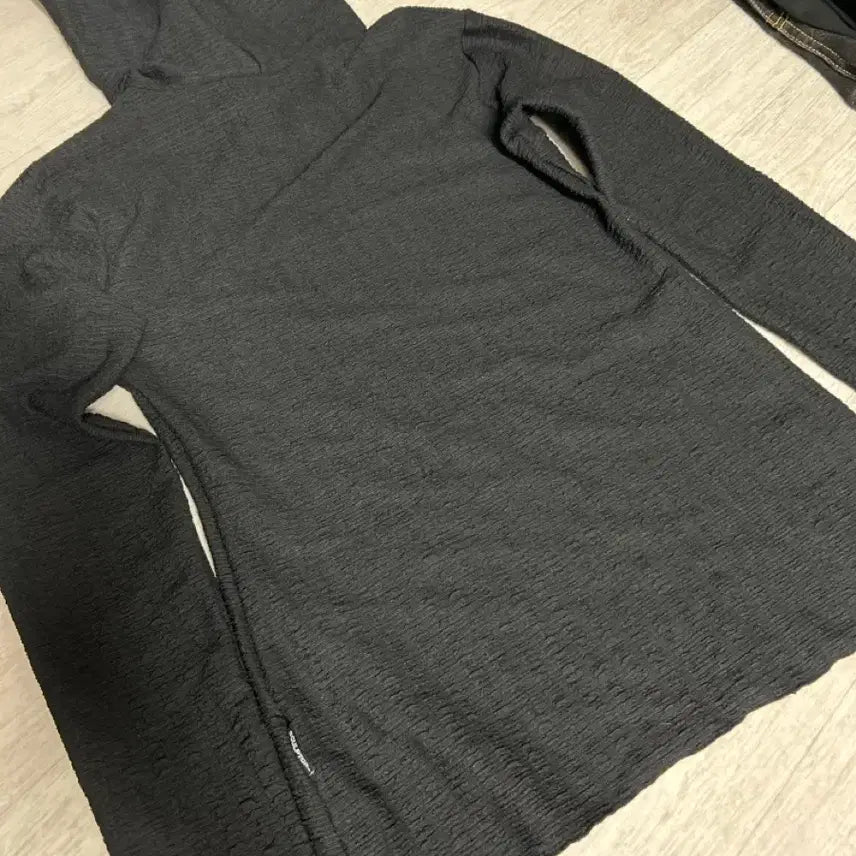 [BUNJANG] Sculptor Crinkle Hoodie Black / 스컬프터 크링클 후드티 블랙L