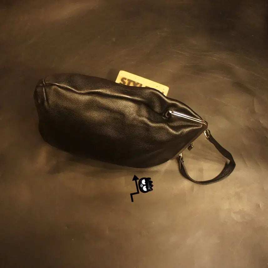 [BUNJANG] Vintage Leather Tote Bag / 2513 복고 큰사이즈 가죽토트백 토트가방 가죽백 가죽가방 빈티지가방