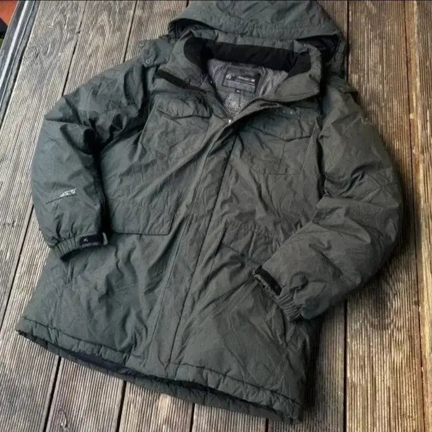 [BUNJANG] Millet Khaki Padded Jumper / 밀레 카키패딩 카키점퍼 100/L