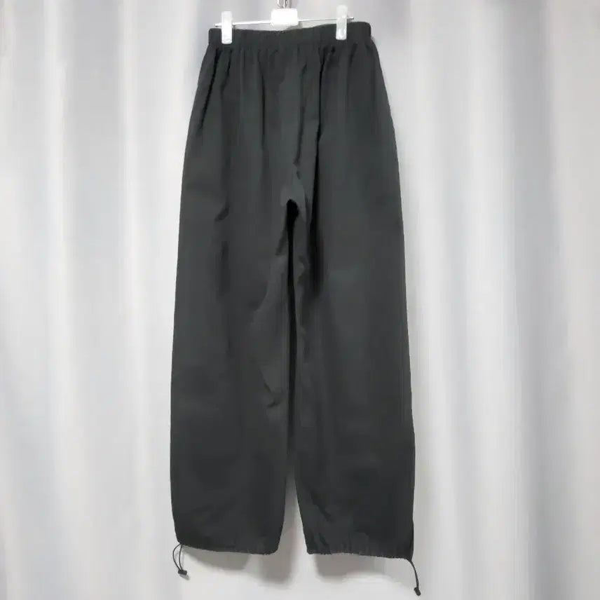 [SOLD OUT] 블랙 스트링 와이드 면 팬츠