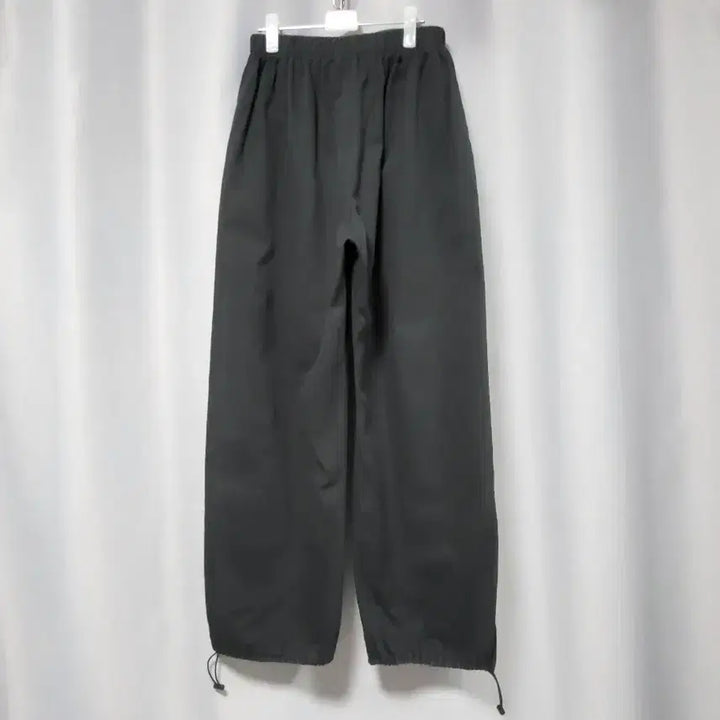 [SOLD OUT] 블랙 스트링 와이드 면 팬츠