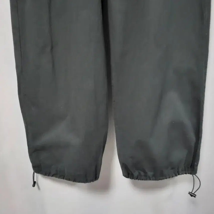 [SOLD OUT] 블랙 스트링 와이드 면 팬츠