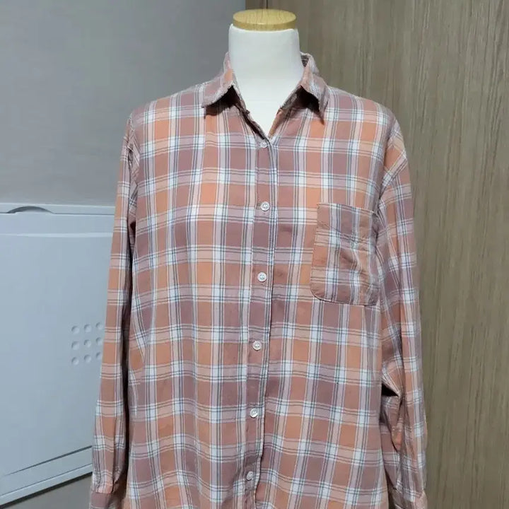[SOLD OUT] 오렌지 체크 남방
