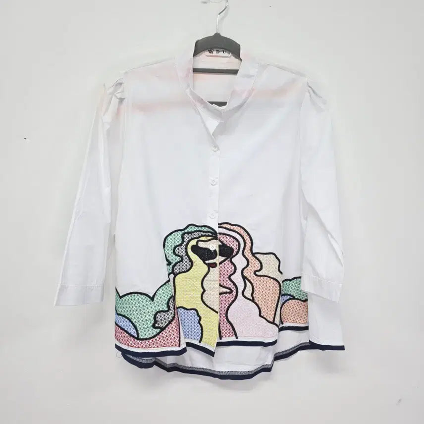 [BUNJANG] D.U Pattern Blouse XXL / D.U 패턴 블라우스 XXL 새제품