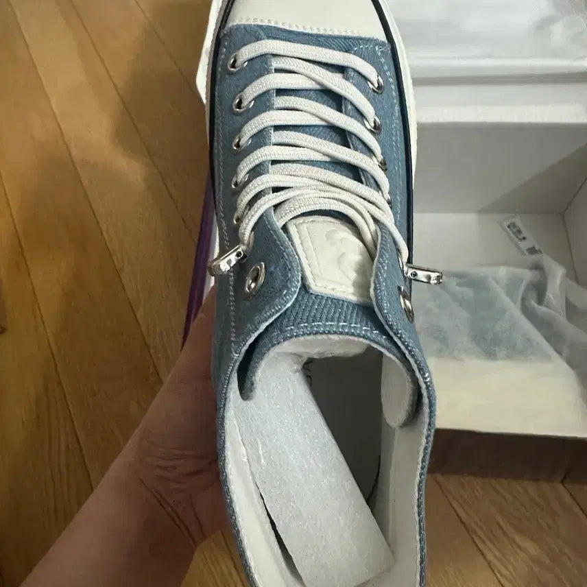 [SOLD OUT] 바바라 데님 하이탑 스니커즈 새상품 235