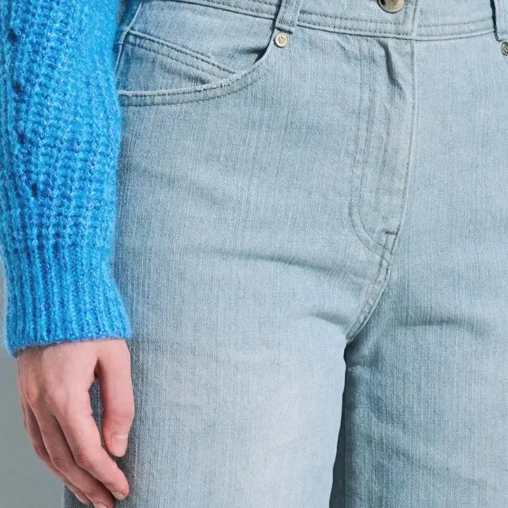 [BUNJANG] Time Wide Flare Denim Pants / 한섬 타임 와이드 데님