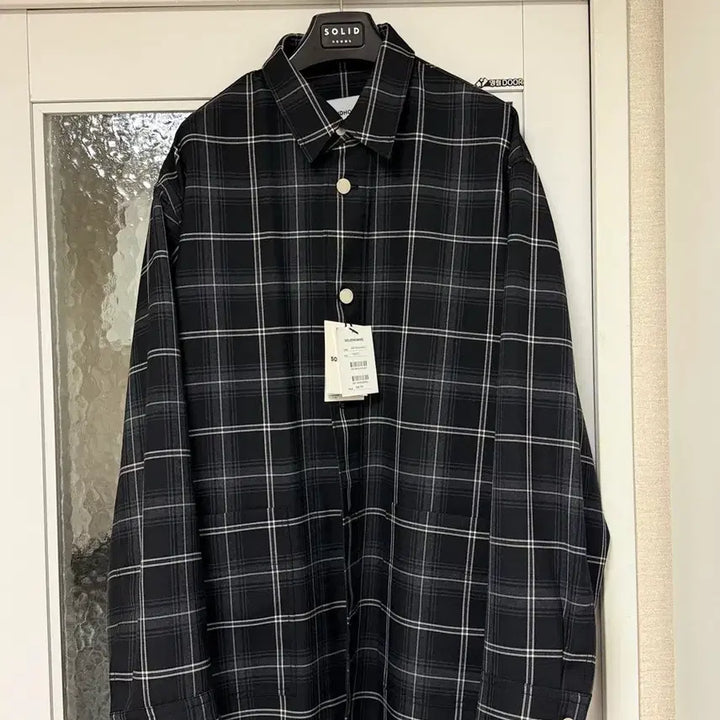 [SOLD OUT] 솔리드옴므 울 아우터 체크셔츠