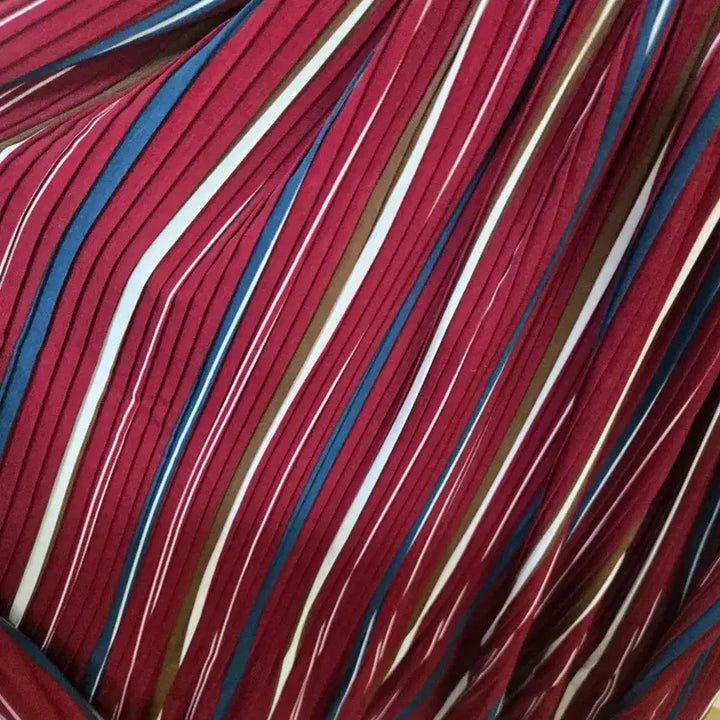 [BUNJANG] Vintage Patterned Striped Long Dress / 빈티지 패턴 스트라이프 롱 원피스