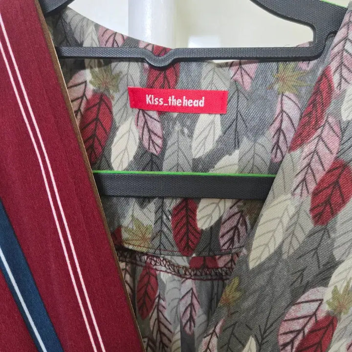 [BUNJANG] Vintage Patterned Striped Long Dress / 빈티지 패턴 스트라이프 롱 원피스
