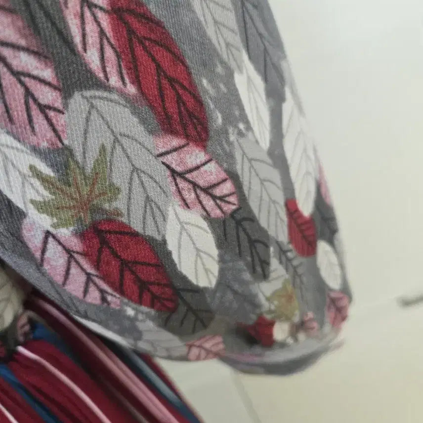 [BUNJANG] Vintage Patterned Striped Long Dress / 빈티지 패턴 스트라이프 롱 원피스
