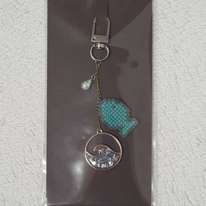 [BUNJANG] Handmade Fish Keyring / 행운을 부르는 민트 물고기 키링