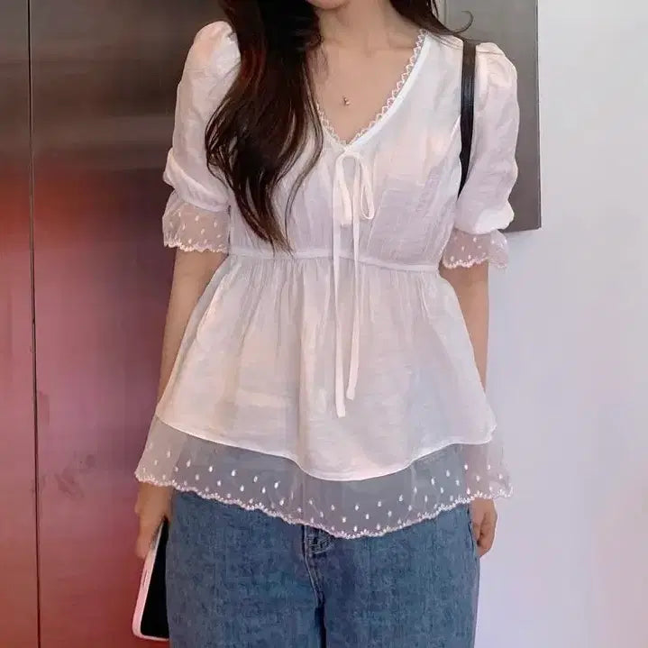 [BUNJANG] Moromarket Blouse / 모로마켓 블라우스
