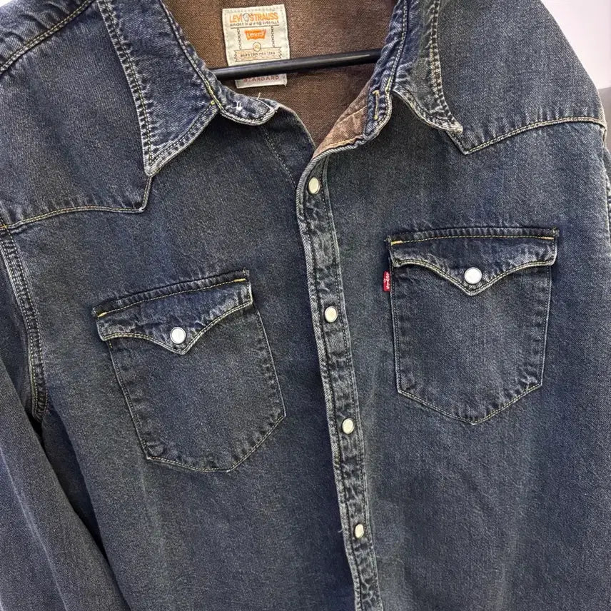 [SOLD OUT] 리바이스 진청 데님 웨스턴 셔츠 XL
