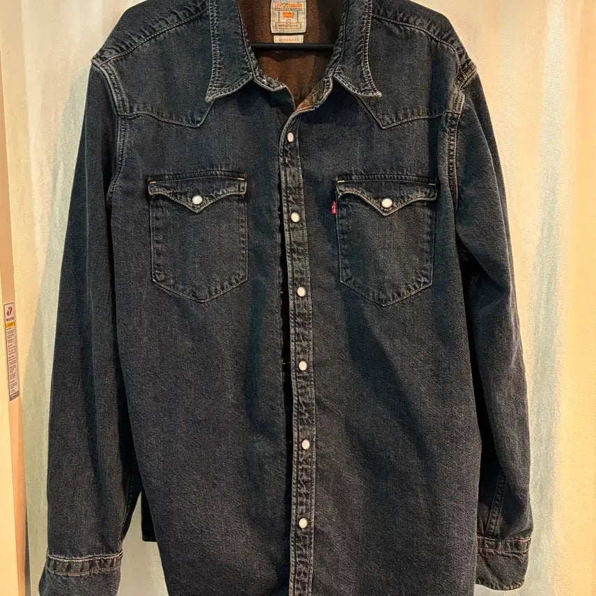 [SOLD OUT] 리바이스 진청 데님 웨스턴 셔츠 XL