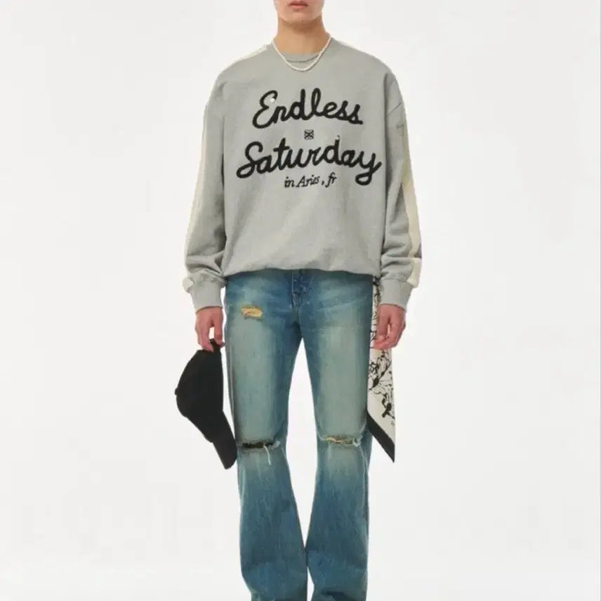 [BUNJANG] SATUR Endless Saturday Sweatshirt / SATUR Endless Saturday 맨투맨