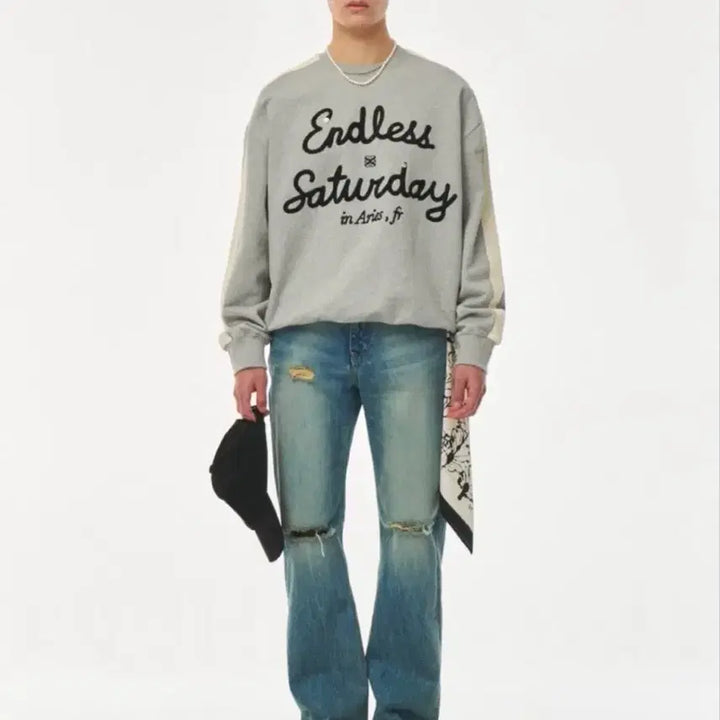 [BUNJANG] SATUR Endless Saturday Sweatshirt / SATUR Endless Saturday 맨투맨