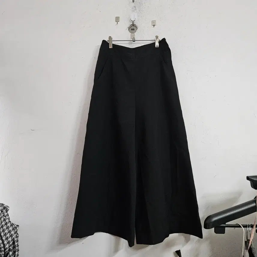 [BUNJANG] Black Wide Long Pants / 블랙 와이드 롱 팬츠27.