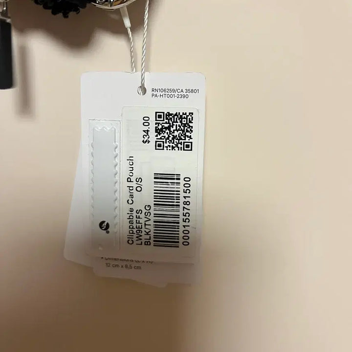 [BUNJANG] Lululemon Clippable Card Case Black / (새상품) 룰루레몬 클리퍼블 카드 케이스 블랙