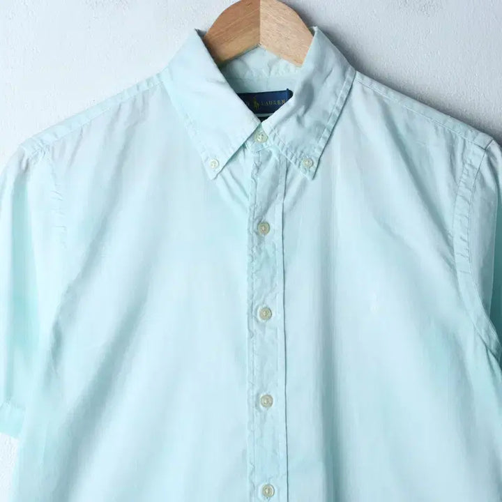 [BUNJANG] Polo Ralph Lauren Patterned Short Sleeve Shirt / (S-M) 폴로 랄프로렌 반팔 카라 티셔츠 셔츠 남방 패턴-183DF