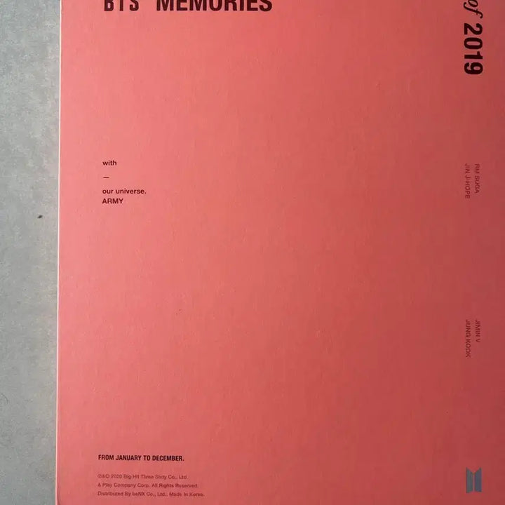 [BUNJANG] BTS Memories of 2019 DVD Bundle Set / 방탄소년단 2019 메모리즈 풀 구성