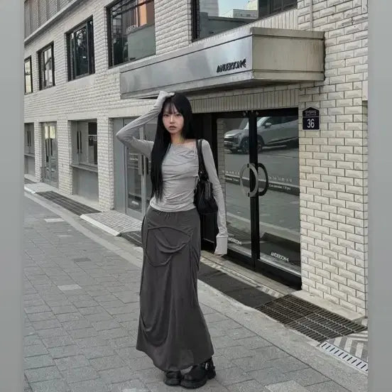 [BUNJANG] Flareup Layered Bustier Long Sleeve Top / 플레어업 Layered Bustier Long Sleeve (FL-10