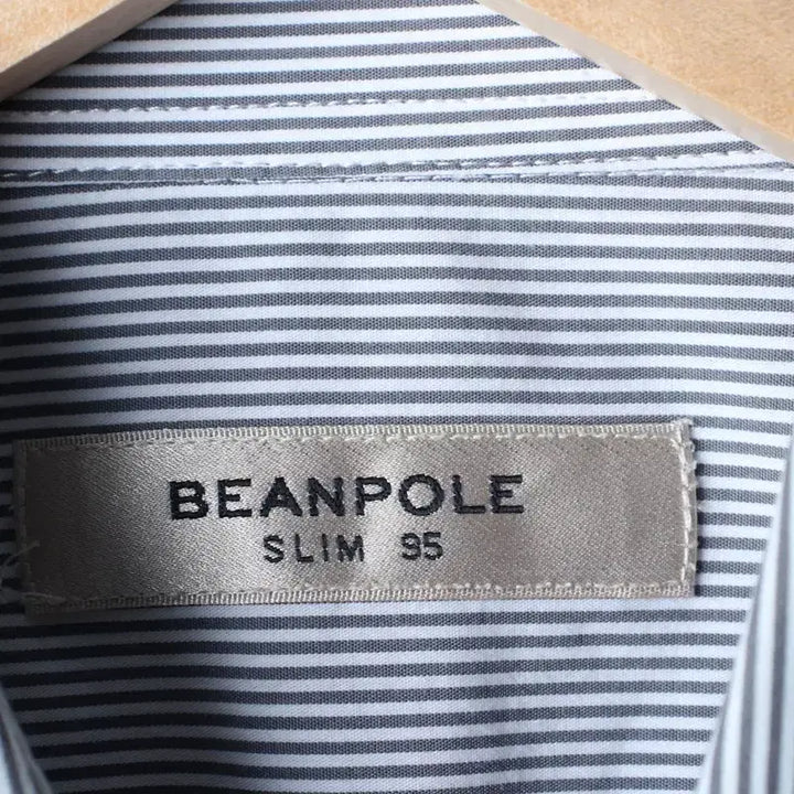 [BUNJANG] Beanpole Striped Polo Shirt / (M) 빈폴 반팔 카라 티셔츠 셔츠 남방 스트라이프 그레이-183A5
