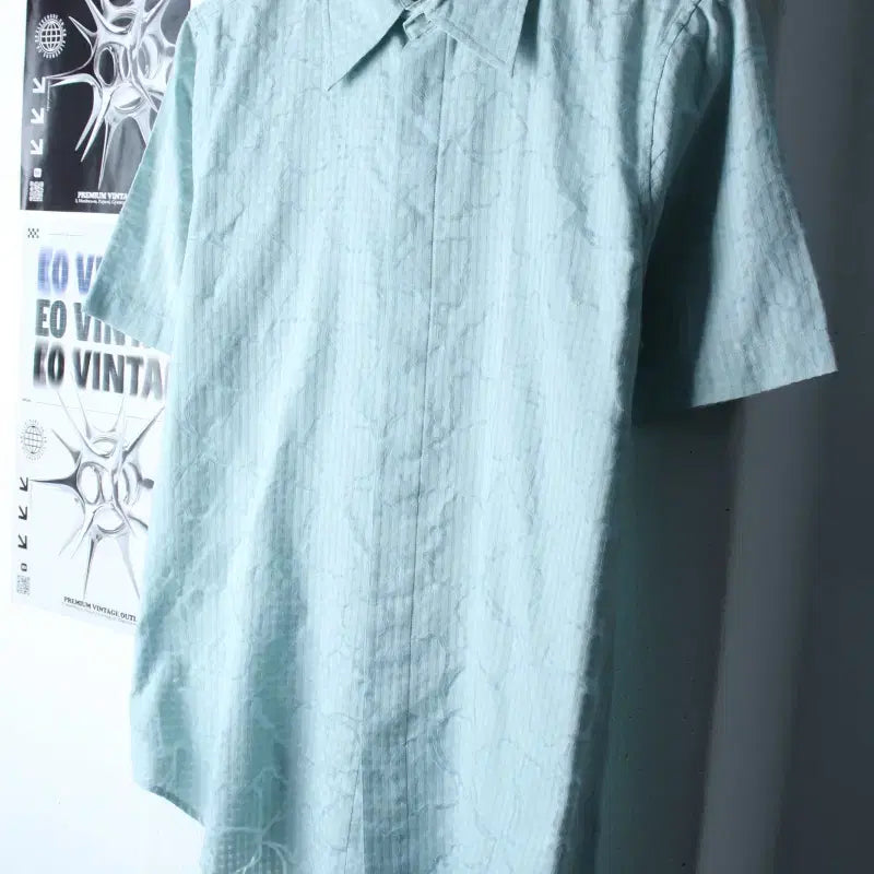 [BUNJANG] Calvin Klein Checkered Polo Shirt / (M-L) 캘빈클라인 반팔 카라 티셔츠 셔츠 남방 체크-183AF