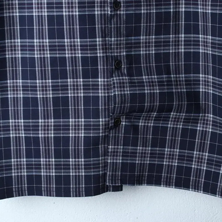[BUNJANG] OiOi Checkered Collar Shirt / (L-XL) 오아이오아이 반팔 카라 티셔츠 셔츠 남방 체크-183B6